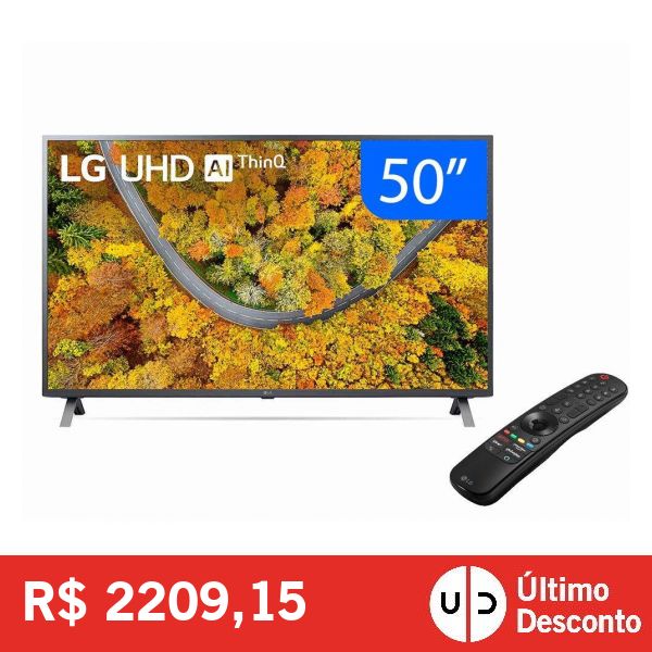 Smart TV 50 LG UHD 4K 50UP751C Wi-fi Bluetooth HDR ThinQ AI Google Alexa