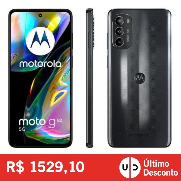 Smartphone Motorola Moto G82 128GB 5G Octa-Core 6GB RAM 6,6” Câm. Tripla + Selfie 16MP