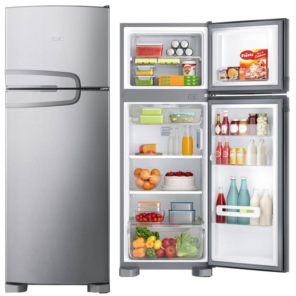 Refrigerador Consul Frost Free Duplex CRM39AK 340 litros Cinza 