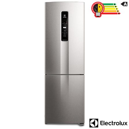 Refrigerador Electrolux Bottom Freezer IB45S Frost Free Inverse 400 Litros cor Inox